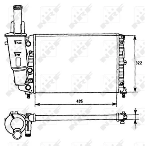 Chladič motora 58951 /NRF/ - obr. 4