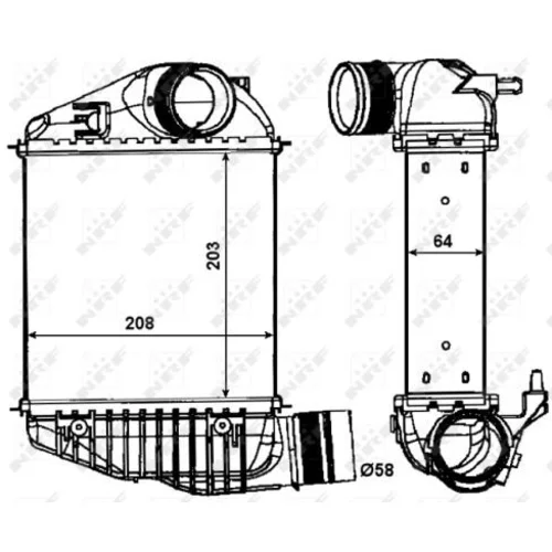 Chladič plniaceho vzduchu 30015 /NRF/ - obr. 4