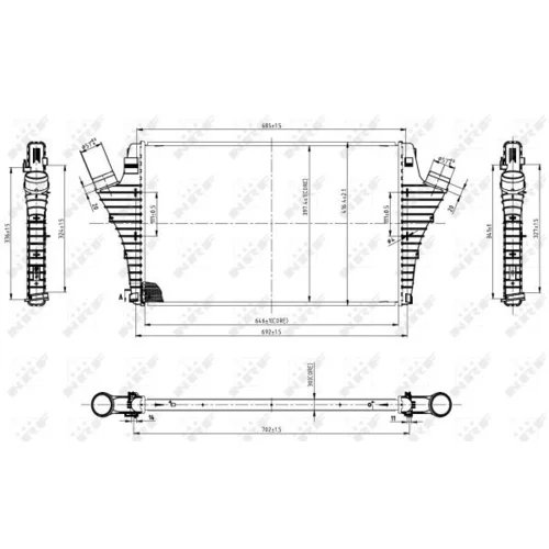 Chladič plniaceho vzduchu 30858 /NRF/ - obr. 4