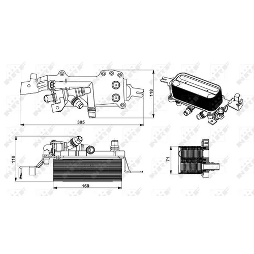 Chladič oleja automatickej prevodovky 31749 /NRF/ - obr. 4