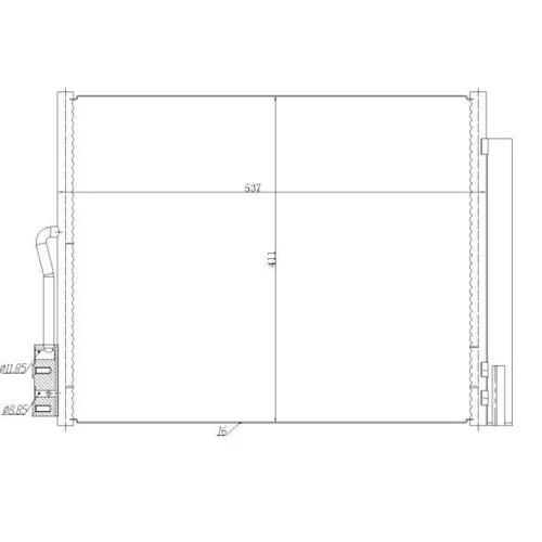 Kondenzátor klimatizácie 350478 /NRF/ - obr. 5