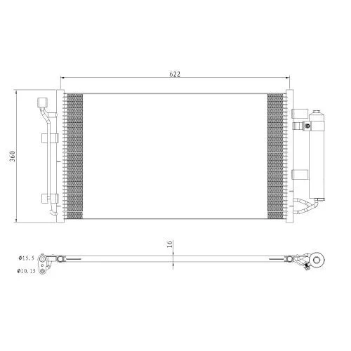 Kondenzátor klimatizácie 350493 /NRF/ - obr. 4