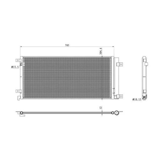 Kondenzátor klimatizácie 350494 /NRF/ - obr. 5