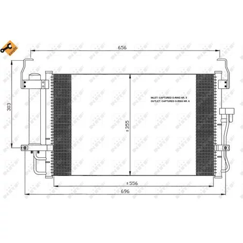 Kondenzátor klimatizácie 35474 /NRF/ - obr. 5