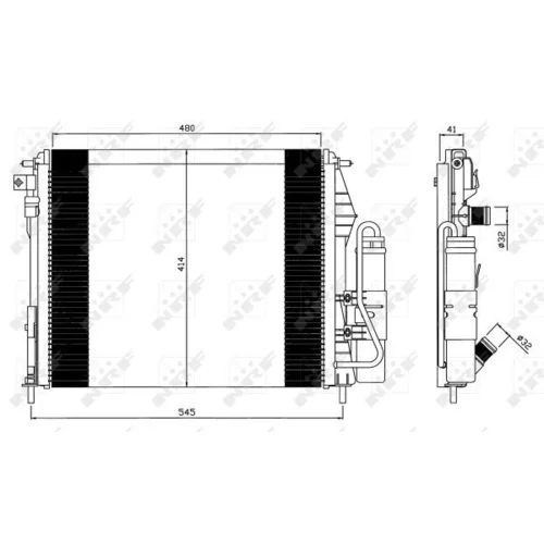 Kondenzátor klimatizácie 35547 /NRF/ - obr. 4