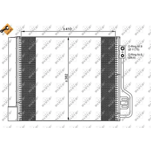 Kondenzátor klimatizácie 35937 /NRF/ - obr. 5