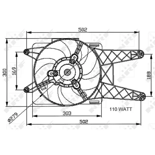Ventilátor chladenia motora 47039 /NRF/ - obr. 3