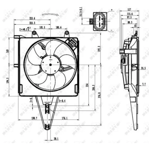 Ventilátor chladenia motora 47431 /NRF/ - obr. 4