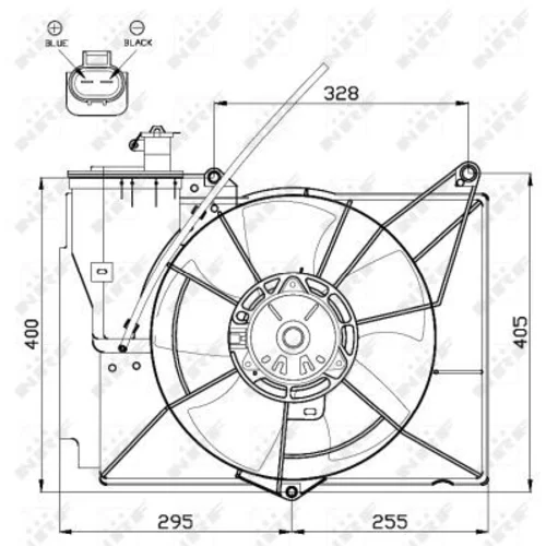 Ventilátor chladenia motora 47530 /NRF/ - obr. 2