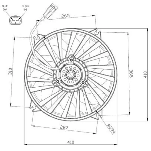 Ventilátor chladenia motora 47962 /NRF/ - obr. 4