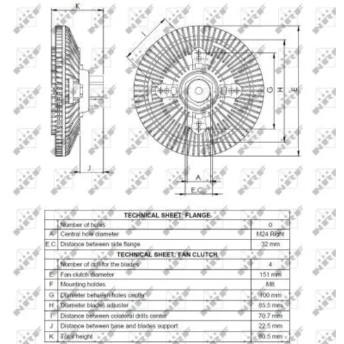 Spojka ventilátora chladenia 49523 /NRF/ - obr. 4