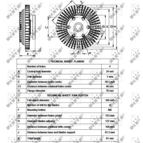 Spojka ventilátora chladenia 49527 /NRF/ - obr. 4