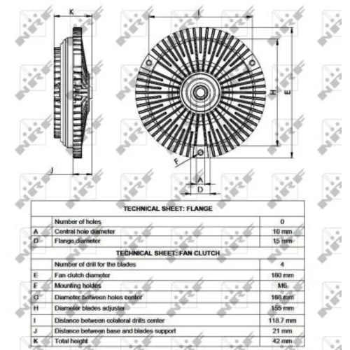 Spojka ventilátora chladenia 49532 /NRF/ - obr. 4