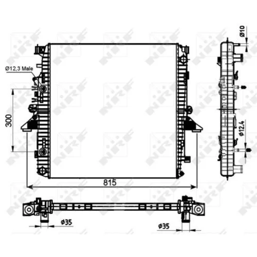 Chladič motora 53097 /NRF/ - obr. 4