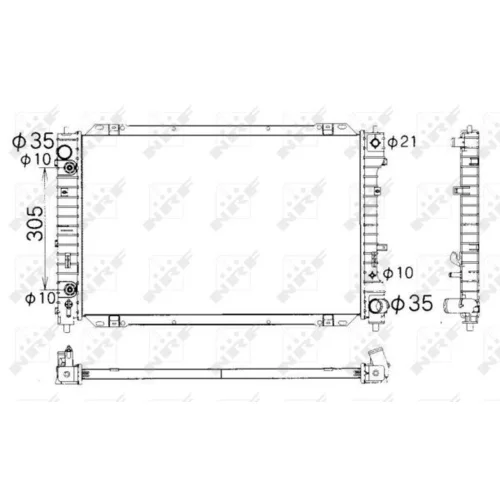 Chladič motora 53378 /NRF/ - obr. 4
