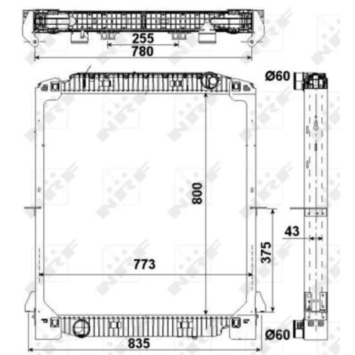 Chladič motora 549567 /NRF/ - obr. 4