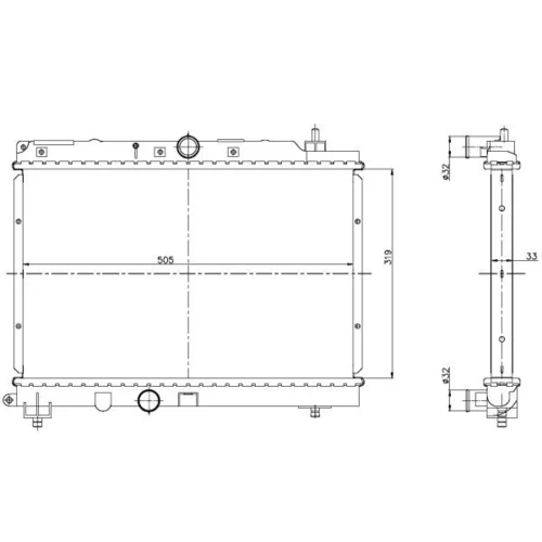 Chladič motora 55306 /NRF/ - obr. 5