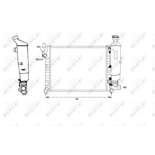 Chladič motora 58807 /NRF/ - obr. 1