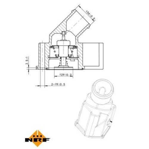 Termostat chladenia 725122 /NRF/ - obr. 4
