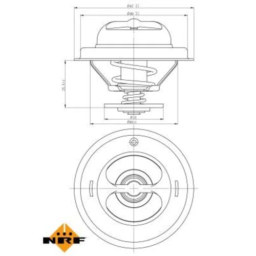 Termostat chladenia 725123 /NRF/ - obr. 4