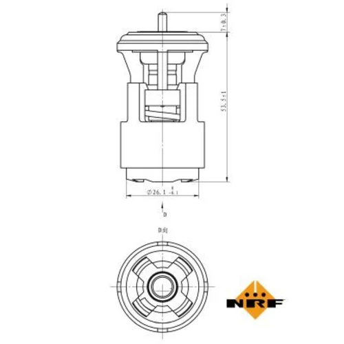 Termostat chladenia 725133 /NRF/ - obr. 4