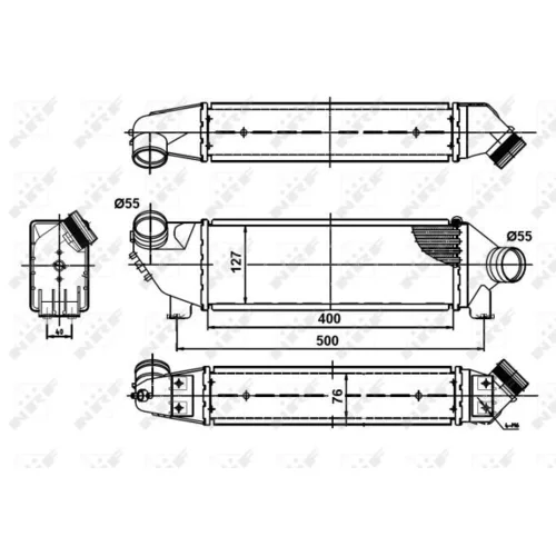 Chladič plniaceho vzduchu 30886 /NRF/ - obr. 4