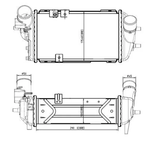 Chladič plniaceho vzduchu 309063 /NRF/ - obr. 4