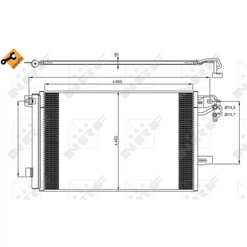 Kondenzátor klimatizácie 350064 /NRF/ - obr. 5