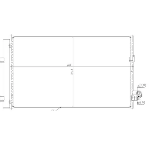 Kondenzátor klimatizácie 350476 /NRF/ - obr. 5