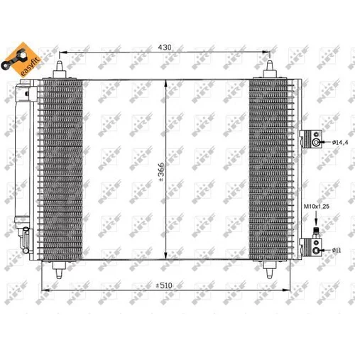 Kondenzátor klimatizácie 35443 /NRF/ - obr. 5