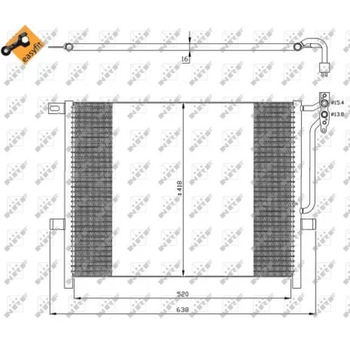Kondenzátor klimatizácie 35589 /NRF/ - obr. 5