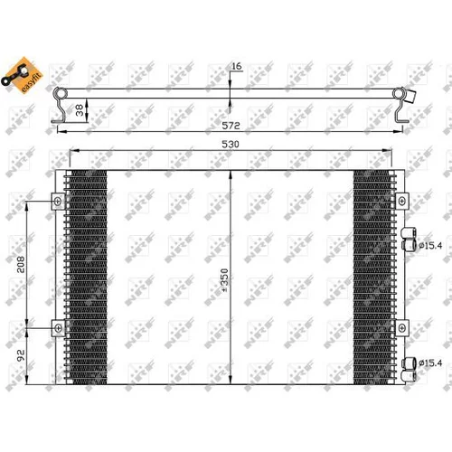 Kondenzátor klimatizácie 35608 /NRF/ - obr. 5
