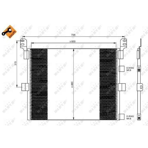 Kondenzátor klimatizácie 35788 /NRF/ - obr. 3