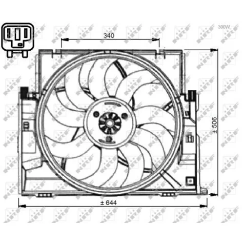 Ventilátor chladenia motora 47735 /NRF/ - obr. 4