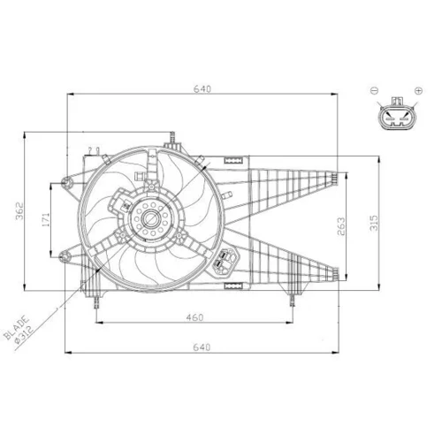 Ventilátor chladenia motora 47963 /NRF/ - obr. 4