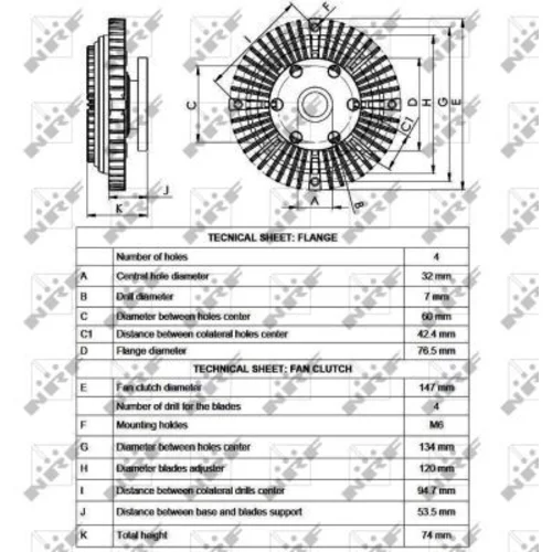 Spojka ventilátora chladenia 49556 /NRF/ - obr. 4