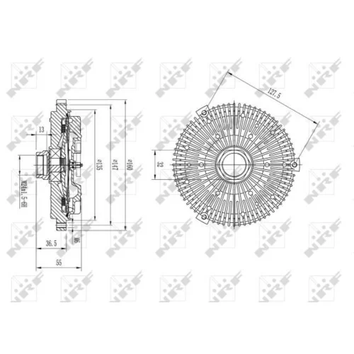 Spojka ventilátora chladenia 49590 /NRF/ - obr. 4