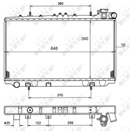 Chladič motora 50134 /NRF/ - obr. 4