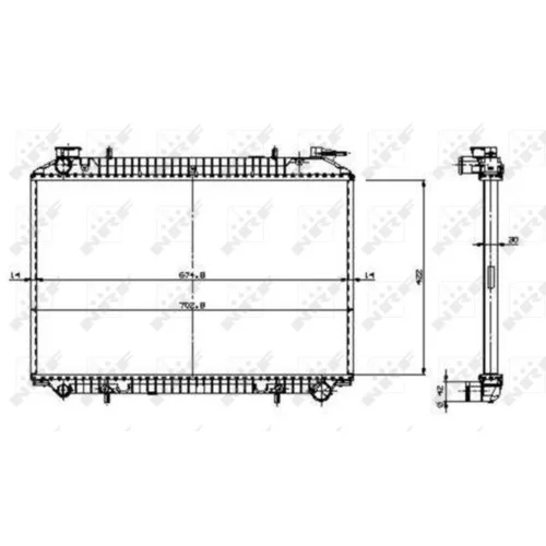Chladič motora 509534 /NRF/ - obr. 5