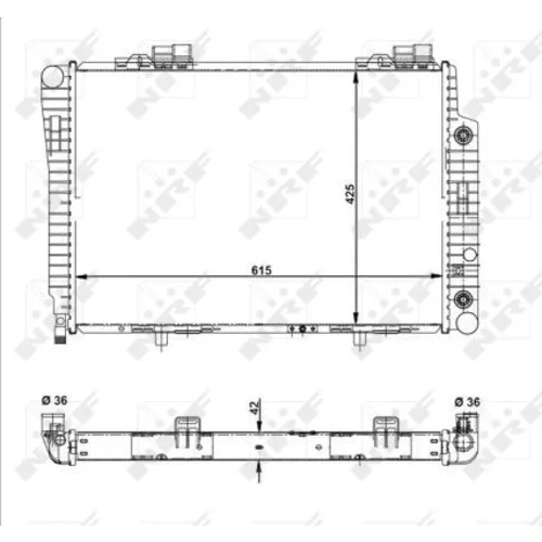 Chladič motora 51281 /NRF/ - obr. 2