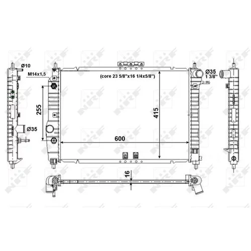 Chladič motora 53639 /NRF/ - obr. 4