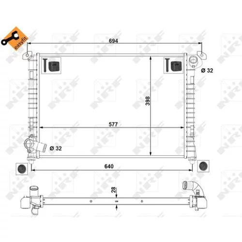 Chladič motora 53807 /NRF/ - obr. 4
