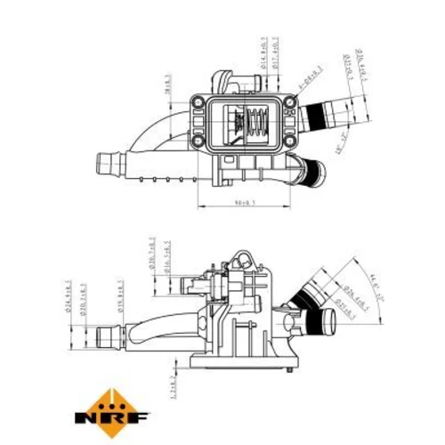 Termostat chladenia 725021 /NRF/ - obr. 4