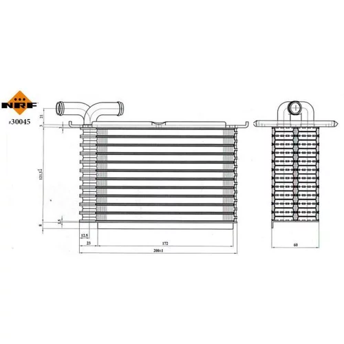 Chladič plniaceho vzduchu 30045 /NRF/ - obr. 4