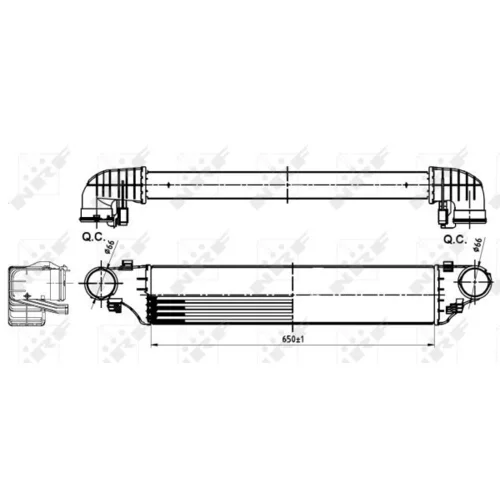 Chladič plniaceho vzduchu 30164A /NRF/ - obr. 4