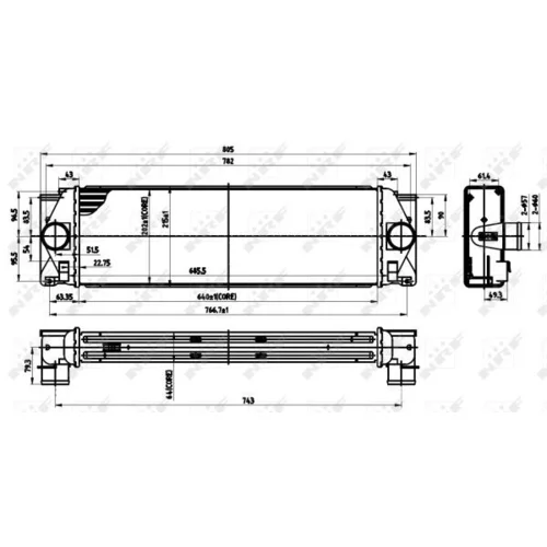 Chladič plniaceho vzduchu 30310 /NRF/ - obr. 4