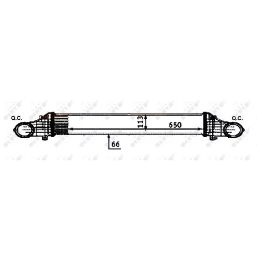 Chladič plniaceho vzduchu 30502 /NRF/ - obr. 4