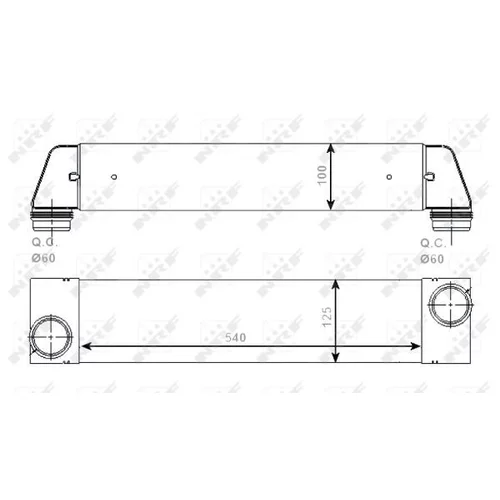 Chladič plniaceho vzduchu 30528 /NRF/ - obr. 4
