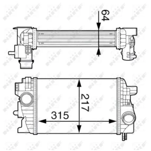 Chladič plniaceho vzduchu 30534 /NRF/ - obr. 4