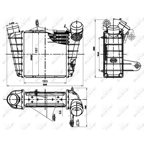 Chladič plniaceho vzduchu 30842 /NRF/ - obr. 4